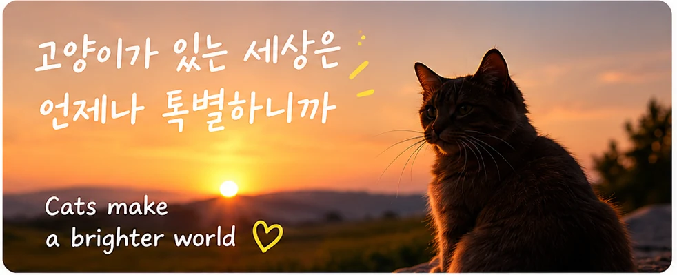 고양이가 있는 세상은 언제나 특별하니까